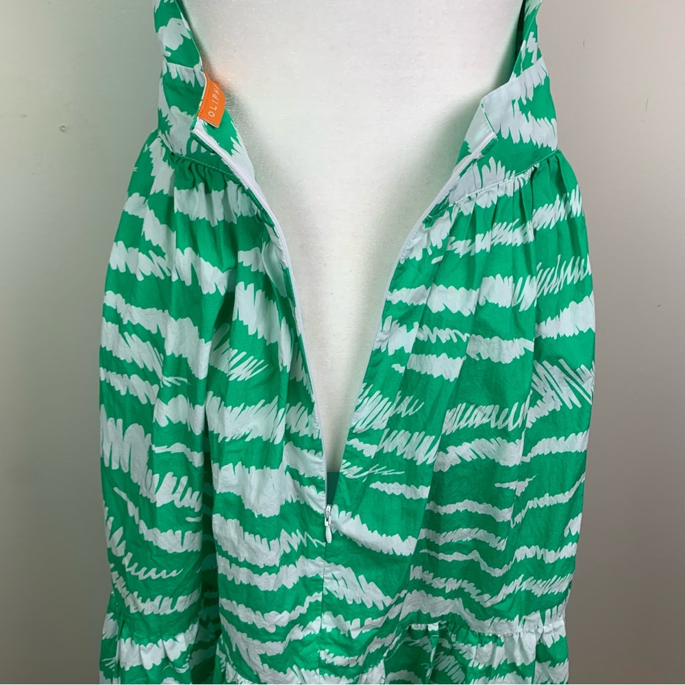 Oliphant Cross-Front Halter Poplin Maxi Dress - Picture 10 of 13